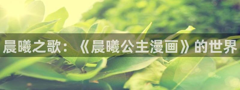羞羞漫画私人教练：晨曦之歌：《晨曦公主漫画》的世界